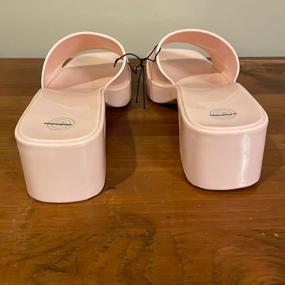 Urban Outfitters Pink Vista Jelly Platform Heeled Sandals - Picture 4 of 7